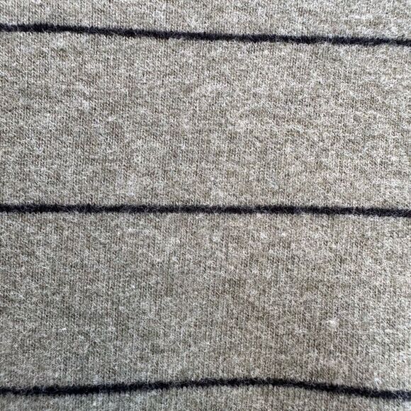 VINCE $145 Striped Top long sleeve olive green womens small - Picture 4 of 9